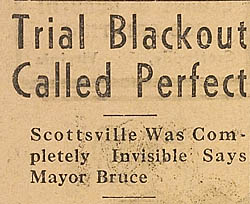 February 1942 Headline, Scottsville News
